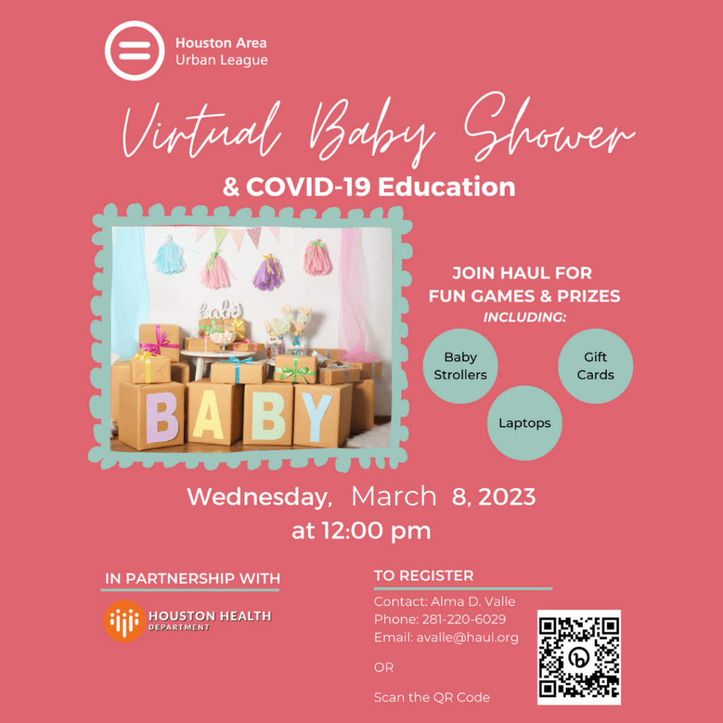 Virtual Baby Shower and COVID Education Houston Area Urban League